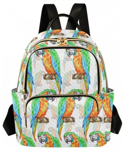 Macaw Parrots Fashion Backpack Purse for Women Multipurpose Casual Daypack with Multi Pockets & Secured Zipper Ladies Gift fo...