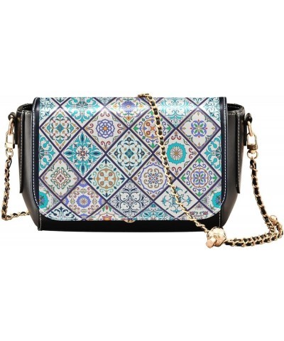 Blue Butterfly Women Crossbody Bags Long Strap Stylish Clutch Purse Lightweight Everyday Purse Mandala Plaid $17.60 Shoulder ...