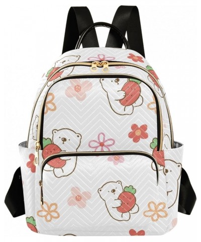 Mini Backpack Purse for Women Lightweight Girls Small Size Cartoon White Bear School Teens College Traveling Medium $19.13 Ba...