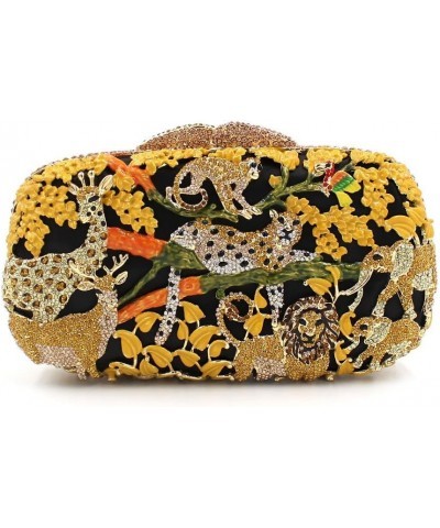 Bling Animal Purses For Women Crystal Clutch Designer Evening Bag Lady Party Clutch Purse Wedding Party Handbag Gold-2 $30.60...