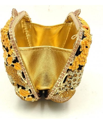 Bling Animal Purses For Women Crystal Clutch Designer Evening Bag Lady Party Clutch Purse Wedding Party Handbag Gold-2 $30.60...