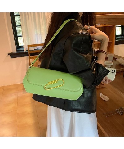 Purses and Handbags for Women Leather Designer Tote Fashion Ladies Shoulder Bags For Women Fresh Green $18.90 Shoulder Bags