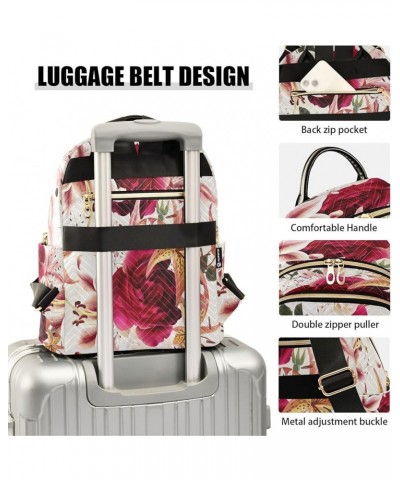 Fashion Backpack Mini Backpack Purse Casual Daily Backpack Roses for Travel for College Work Small $18.62 Backpacks