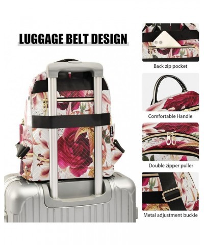 Fashion Backpack Mini Backpack Purse Casual Daily Backpack Roses for Travel for College Work Small $18.62 Backpacks