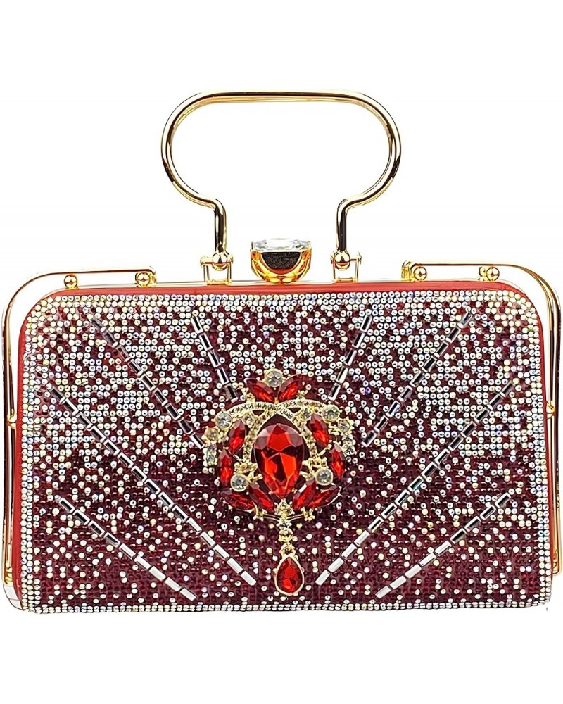 Floral Evening Handbag Crystal Clutch Bride Handbag Purses for Women, Perfect for Wedding and Special Occasions 5 $31.34 Even...