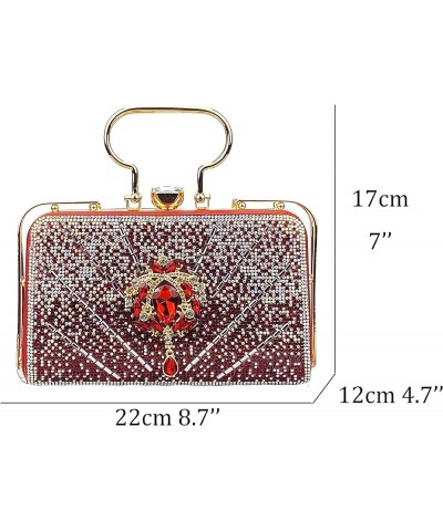 Floral Evening Handbag Crystal Clutch Bride Handbag Purses for Women, Perfect for Wedding and Special Occasions 5 $31.34 Even...