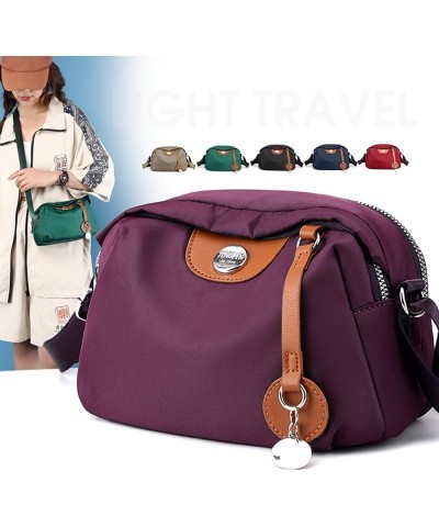 Dearanswer Small Satchel Bag for Women Men Lightweight Square Crossbody Bag Stylish Adjustable Single Shoulder Bag Purple $9....