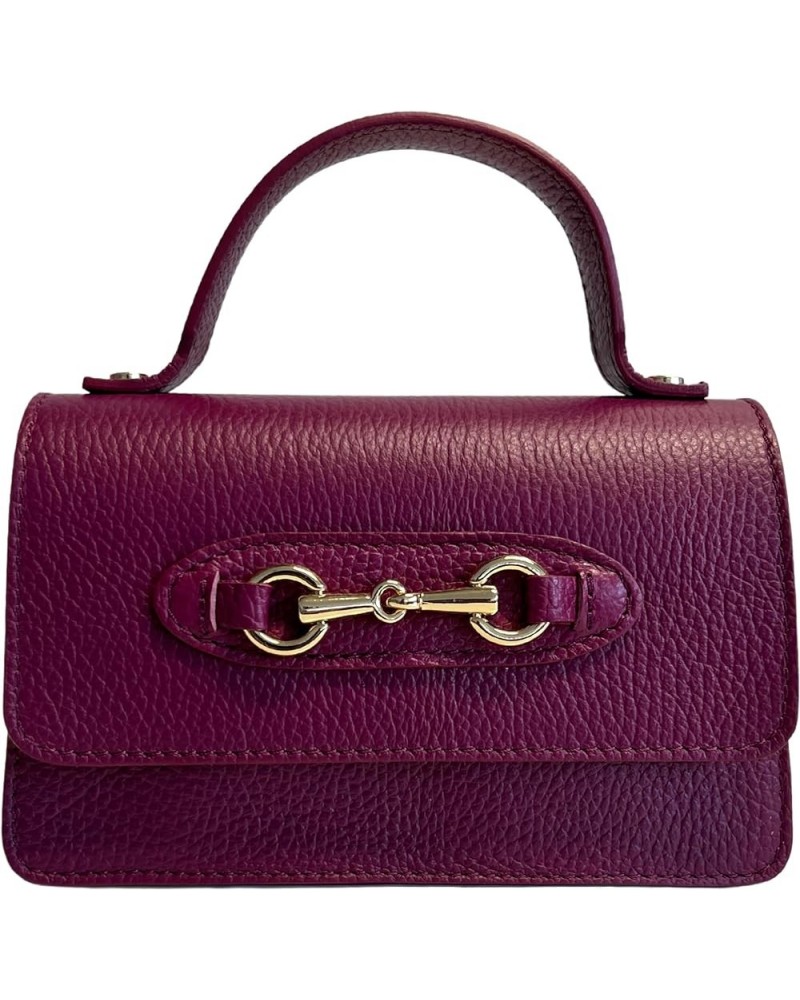 Horsebit Metallic Clamp Shoulder Bag 20 x 7 x 12 cm Wine $78.07 Shoulder Bags