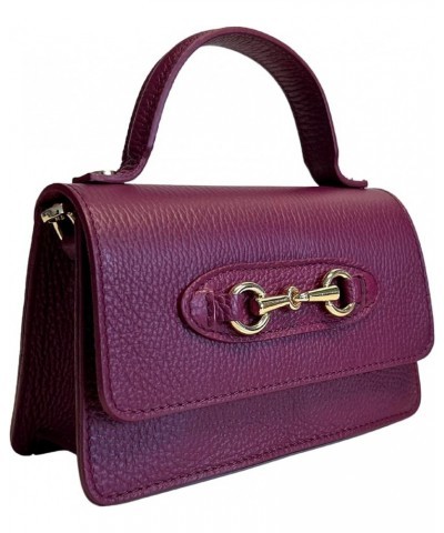 Horsebit Metallic Clamp Shoulder Bag 20 x 7 x 12 cm Wine $78.07 Shoulder Bags