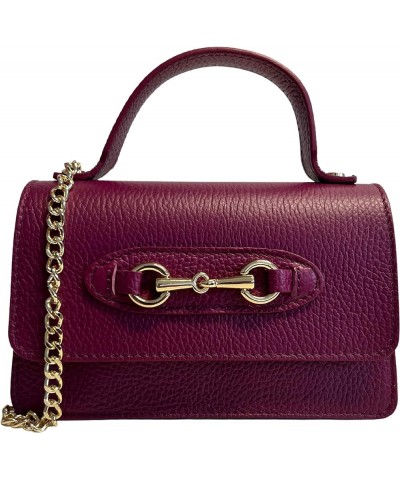 Horsebit Metallic Clamp Shoulder Bag 20 x 7 x 12 cm Wine $78.07 Shoulder Bags