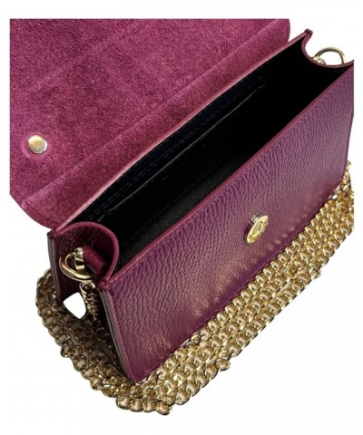 Horsebit Metallic Clamp Shoulder Bag 20 x 7 x 12 cm Wine $78.07 Shoulder Bags