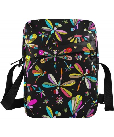 Crossbody Bags Women Men, Sling Bag Peacock Dragonfly 097a $9.84 Crossbody Bags