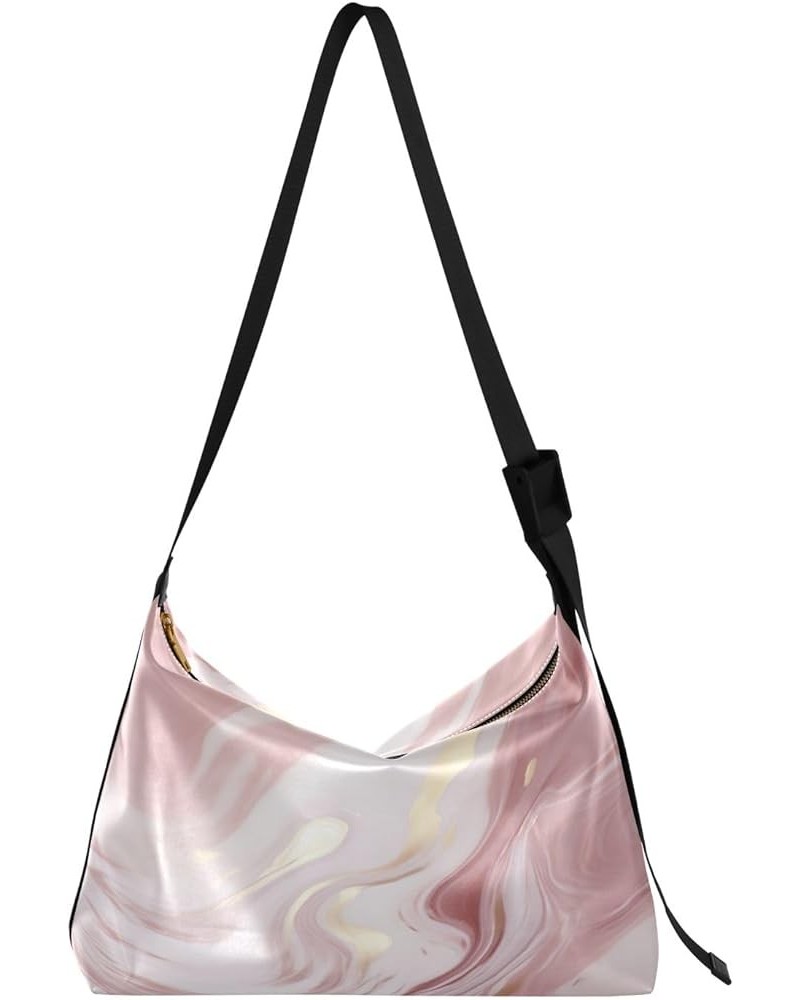 Pear Fruit Vegan Leather Crossbody Bag, Bag with Long Strap, Soft Leather Shoulder Bag for Women Gilded Marble-2 $18.35 Hobo ...