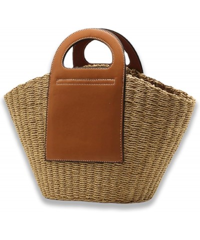 Straw Beach Bag Women's Tote for Poolside Pool Bags Vacation Essentials Brown $23.84 Totes