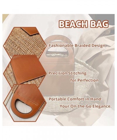 Straw Beach Bag Women's Tote for Poolside Pool Bags Vacation Essentials Brown $23.84 Totes