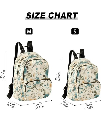 Flower Spring Seamless Pattern Fashion Backpack Purse Ladies Fashion Rucksack Travel Shoulder Bag Casual Daily Backpack Mediu...