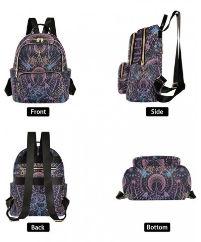 Small Backpack for Women Travel Bag Astrology Symbol Hands Daypack Purse Fashion Shoulder Bag Rucksack Small B208 $13.00 Back...