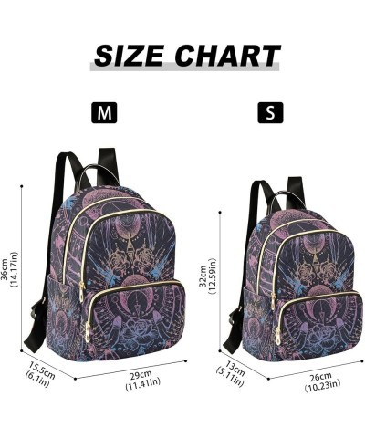 Small Backpack for Women Travel Bag Astrology Symbol Hands Daypack Purse Fashion Shoulder Bag Rucksack Small B208 $13.00 Back...