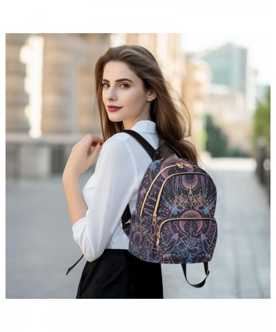 Small Backpack for Women Travel Bag Astrology Symbol Hands Daypack Purse Fashion Shoulder Bag Rucksack Small B208 $13.00 Back...