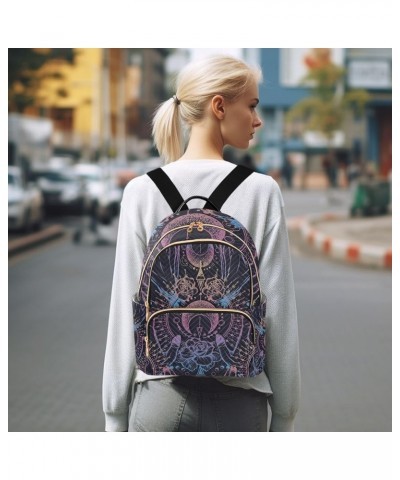 Small Backpack for Women Travel Bag Astrology Symbol Hands Daypack Purse Fashion Shoulder Bag Rucksack Small B208 $13.00 Back...