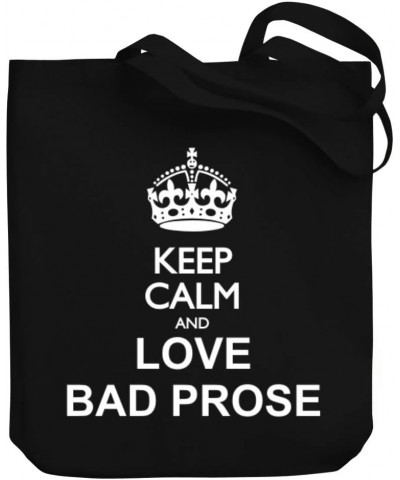 Keep calm and love Bad Prose Canvas Tote Bag 10.5" x 16" x 4 $16.00 Totes