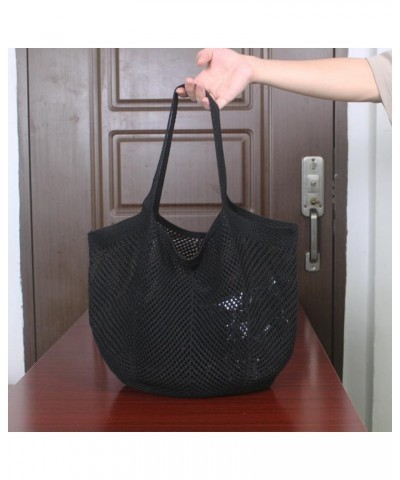 Crochet Tote Bag Women Knit Hobo Bags Shoulder Bag CrossBody Purse Cute Satchels Handbag Summer Beach Travel Bag N-m-24zzb08-...