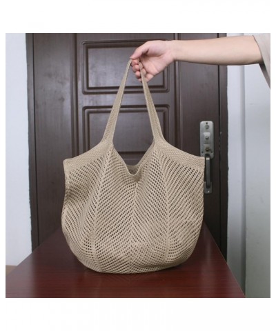 Crochet Tote Bag Women Knit Hobo Bags Shoulder Bag CrossBody Purse Cute Satchels Handbag Summer Beach Travel Bag N-m-24zzb08-...