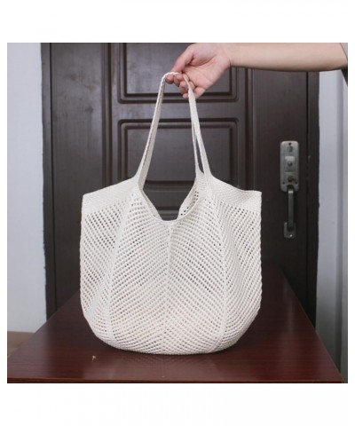 Crochet Tote Bag Women Knit Hobo Bags Shoulder Bag CrossBody Purse Cute Satchels Handbag Summer Beach Travel Bag N-m-24zzb08-...