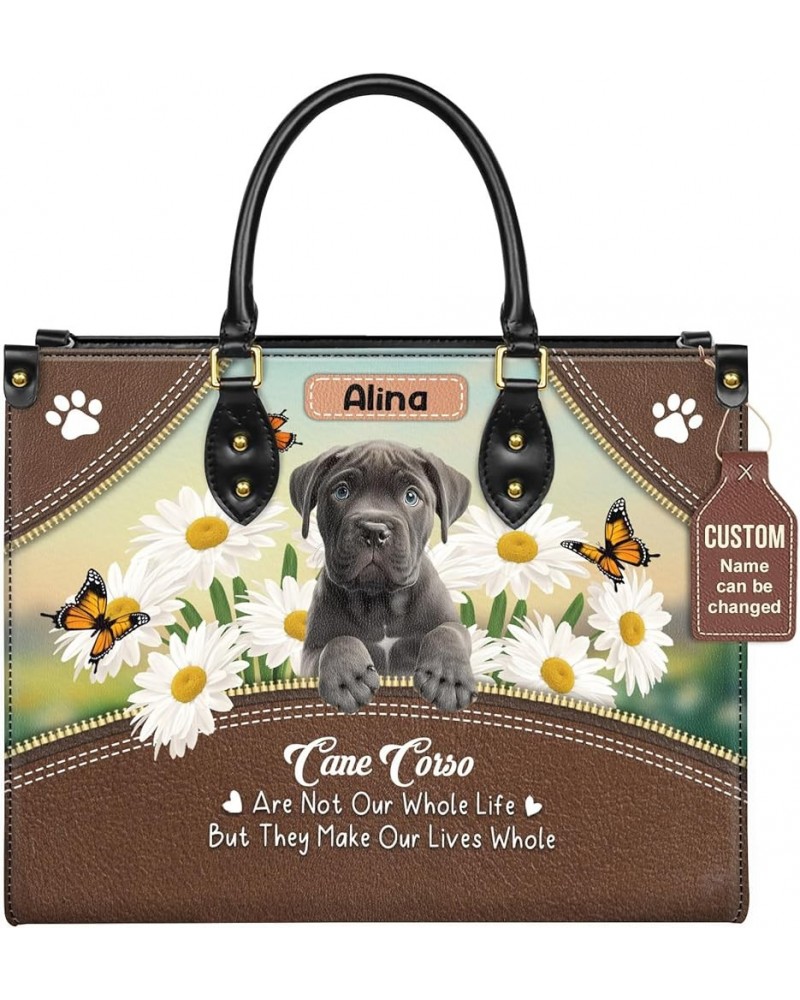 Personalized Cane Corso Dog Handbags, Custom Name Dog Leather Bags, Purses, Shoulder Bag, Gift For Dog Mom Dog Lover Style 6 ...