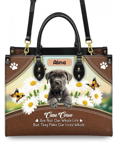 Personalized Cane Corso Dog Handbags, Custom Name Dog Leather Bags, Purses, Shoulder Bag, Gift For Dog Mom Dog Lover Style 6 ...